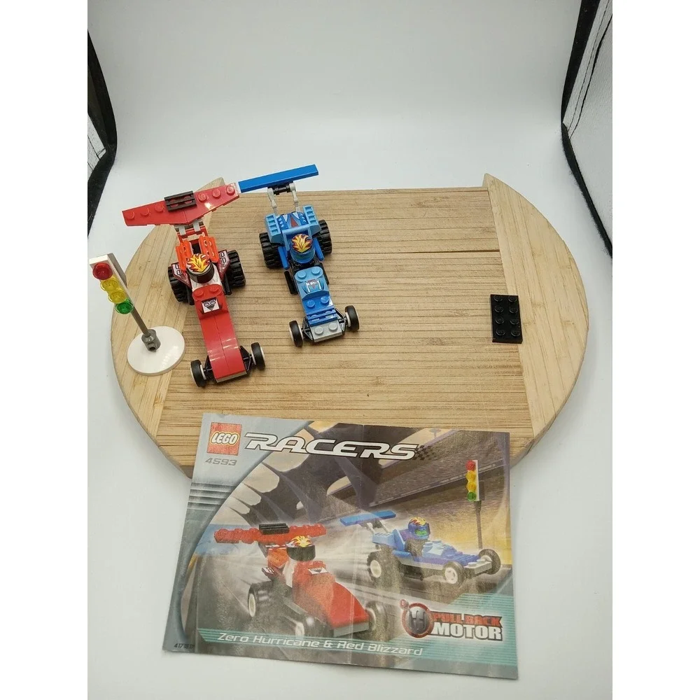 LEGO Racers #4593 Zero Hurricane & Red Blizzard With Instructions Discontinued